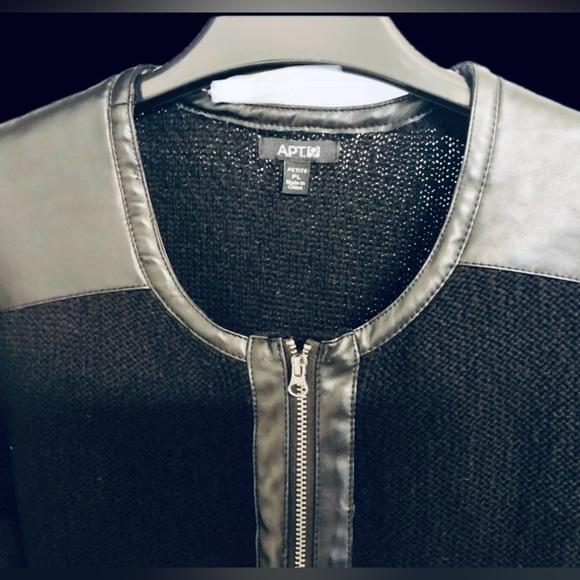 APT. 9 Black Moto Cardigan  PL - Picture 10 of 12